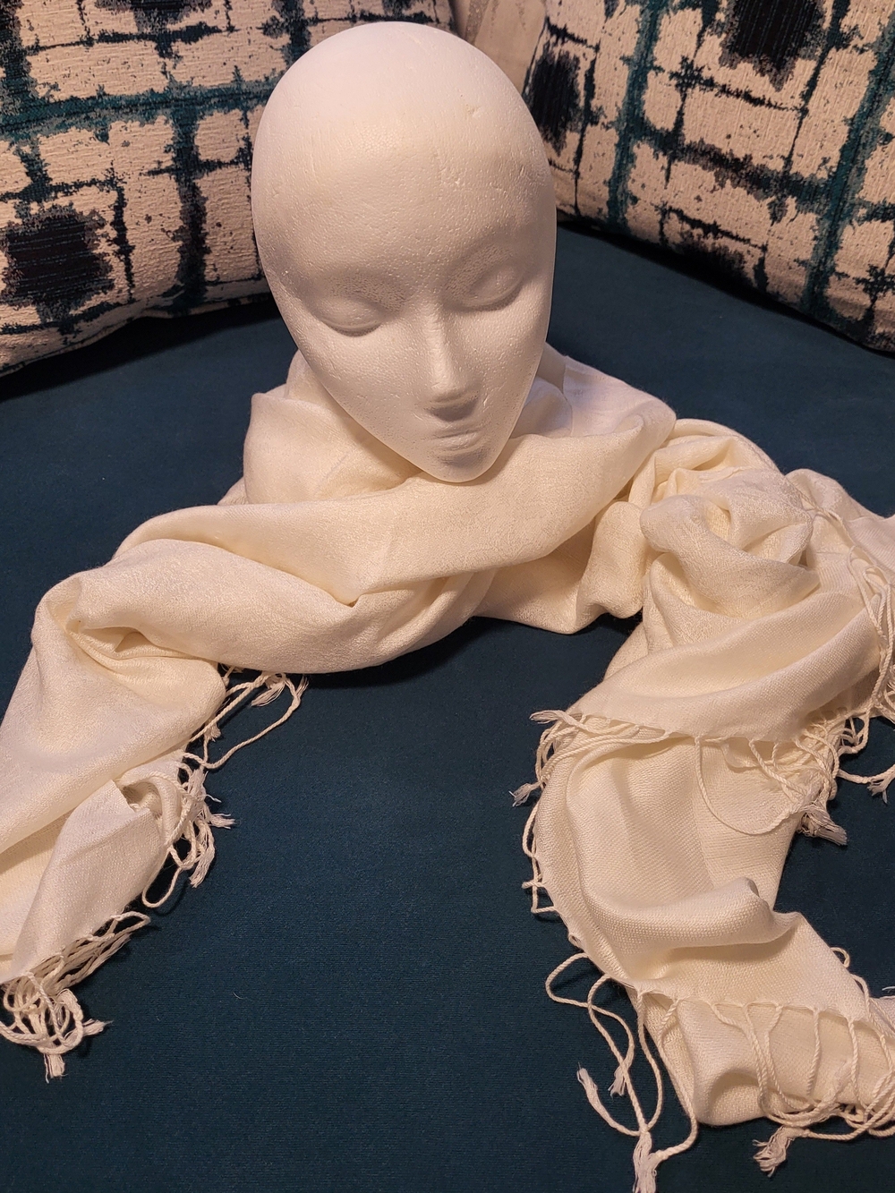 Cream Pashmina Scarf